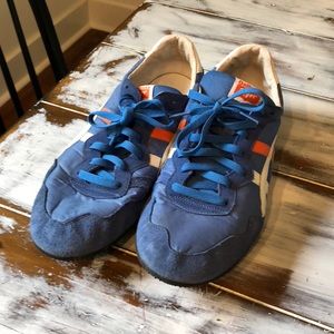 Asics Onitsuka Serrano size 13 blue and orange